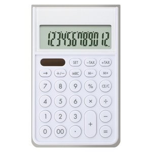 【即決】◆カバー付き電卓◆手帳やノートに挟んで使える 12桁 税計算 早打ち 携帯サイズ マグネットカバー アスカ ソーラー/C1241W拍卖