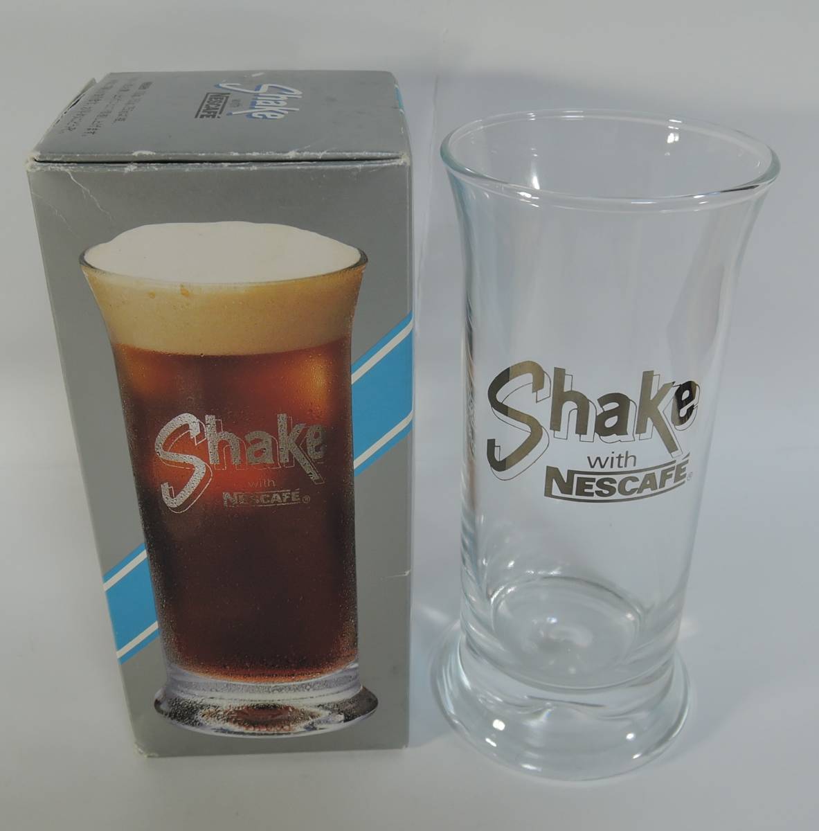 ☆W02■夏はシェイクで。 ネスカフェ シェイクグラス■未使用拍卖