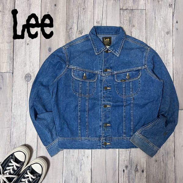 90's~日本製☆Lee RIDERS リー ライダース☆0411 デニムジャケット size【M】S2329拍卖