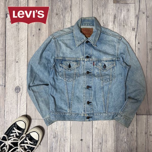 90's☆LEVIS リーバイス☆557 サード ビンテージ 復刻 デニムジャケット size【38】 S2330拍卖