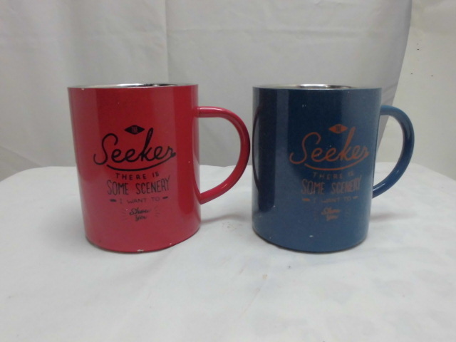 マグカップ ペアー2個 金属製 未使用品拍卖