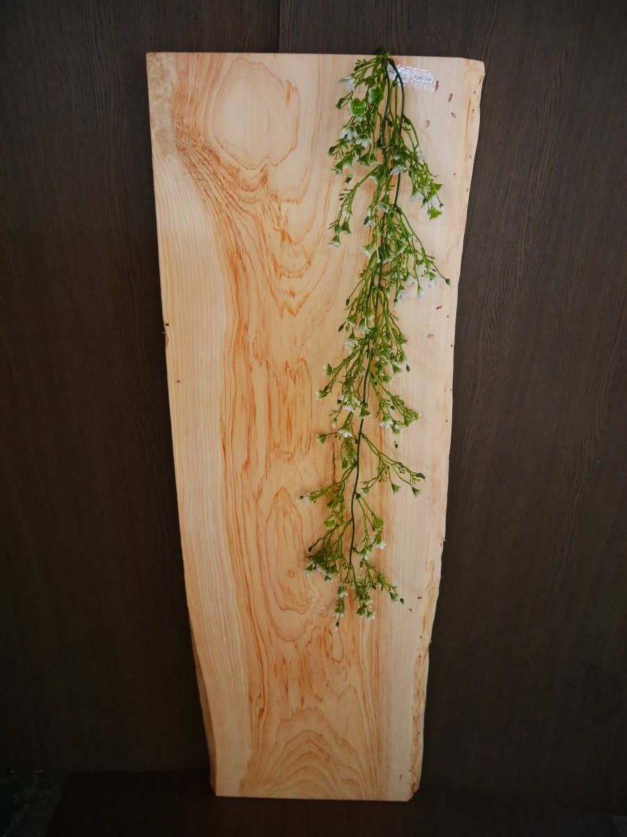 e0052807 檜●約1m7cm×35cm×2.2cm☆無垢板1枚板 木材 板 DIY 板材 天板 棚板 テーブル 看板 花台など種類豊富!拍卖