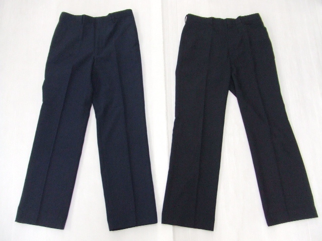 【お買得!】★スラックス2点セット★①紺/ウエスト79 ②黒/サイズ79 長期自宅保管品拍卖