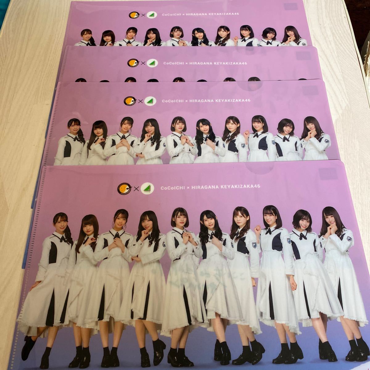 即決 新品ココイチCoCo壱番屋 けやき坂46 欅坂46 クリアファイル 7枚拍卖