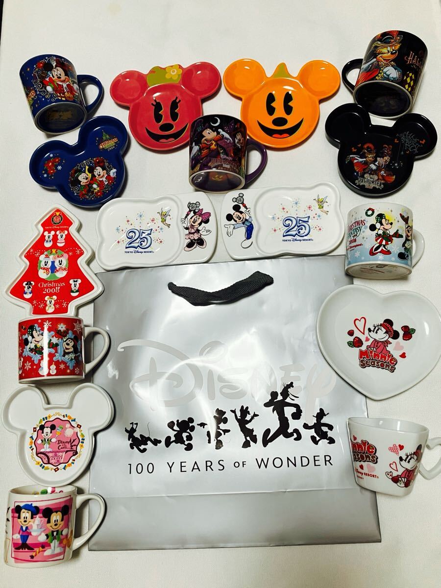 17点 セット 100周年 銀座三越紙袋 ディズニー スーベニア カップ プレート TDS フレンズ ハロウィン クリスマス スプリング 25周年 拍卖