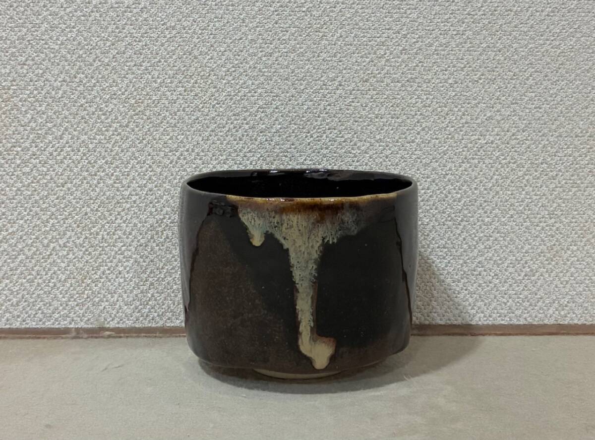 淡海ぜぜ 陽炎園 膳所焼 光悦写茶碗 共箱 栞拍卖