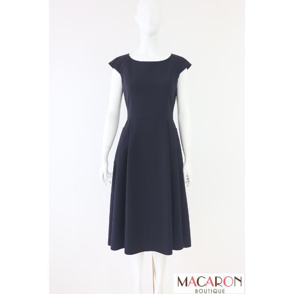 Rene サイドポケットフィット&フレアワンピース 5216010 2022年商品 黒/ブラック ルネ拍卖