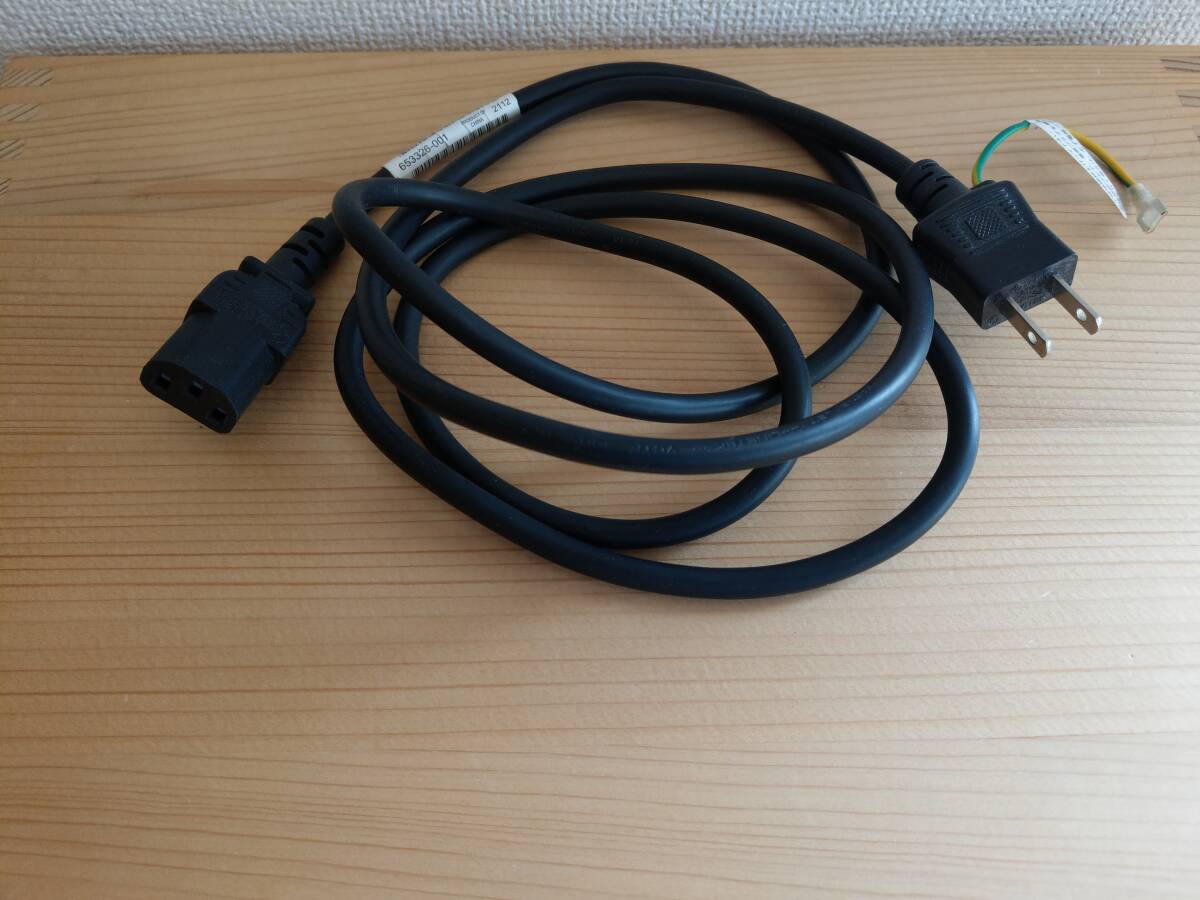 AC電源ケーブル アース線付き 3P 2P ピン 3ピンソケット(メス) 2ピンプラグ(オス) 1.8m コネクター拍卖