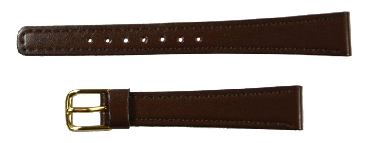 ベアー 皮革バンド クラリーノ チョコ色 14mm拍卖