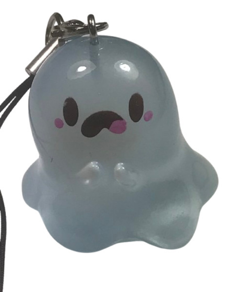 暗闇で光る!かわいいオバケの携帯ストラップ E 蓄光 夜光 お化け キャラクター雑貨 キーリング バッグアクセサリー拍卖