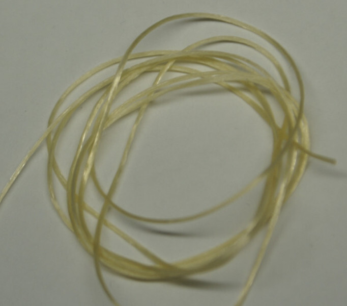 ブレスレットの製作お試し用に シリコンゴム ベージュ 1m拍卖