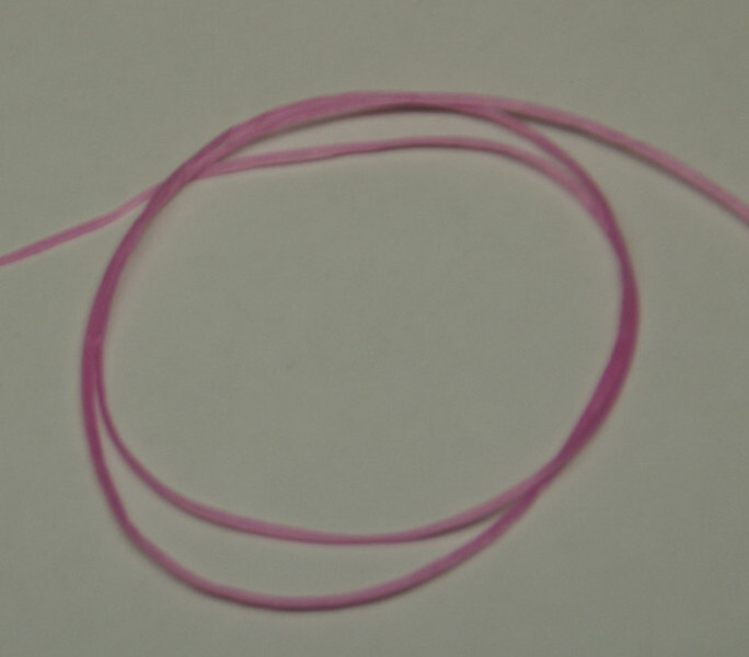 ブレスレットの製作お試し用に シリコンゴム 薄ピンク 1m拍卖