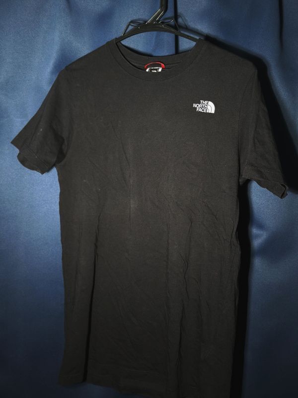 値下げ送料安 THE NORTH FACE ノースフェイス Tシャツ サイズXL XS(155~165)半袖ロゴ ブラック拍卖