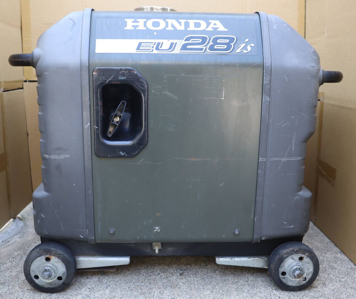 G9029 L 中古 HONDA EU28iS インバーター 発電機 車輪付 ホンダ INVERTER 新品バッテリー付き拍卖