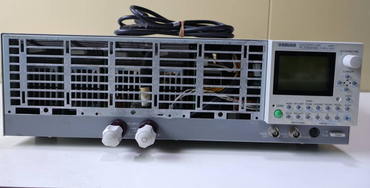 G6635 $ KIKUSUI ELECTRONIC LOAD PLZ664WA 660W 0-150V 0-132A 電子負荷装置【前パネル欠品・動作確認済】拍卖