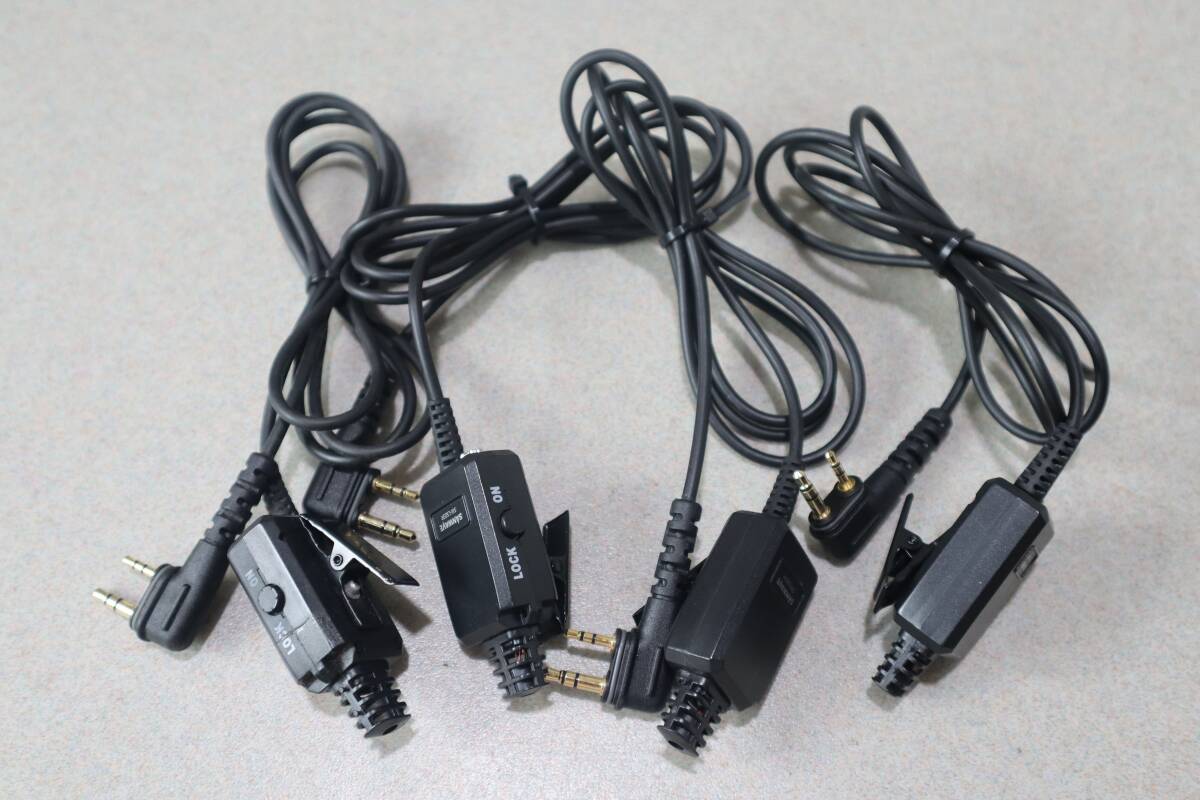 G8685 P【動作品 4個セット】SANWAVE SW-LS03R クリップマイク TRSミニプラグ(Kenwood/Standard等対応)拍卖