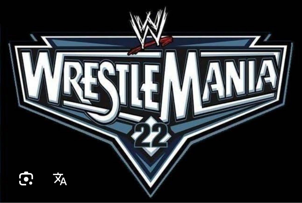 希少 WWE公式 Tシャツ Mサイズ WrestleMania 22 ビンテージ ブラック 黒 肩幅42cm 身幅72cm拍卖