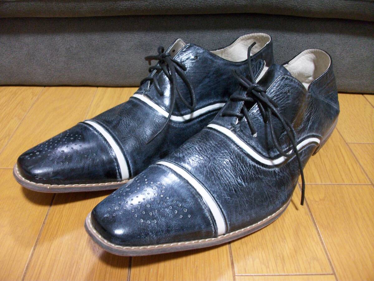 MICHIKO LONDON ミチコロンドン レザー ビジネスシューズ 26.5EEE拍卖