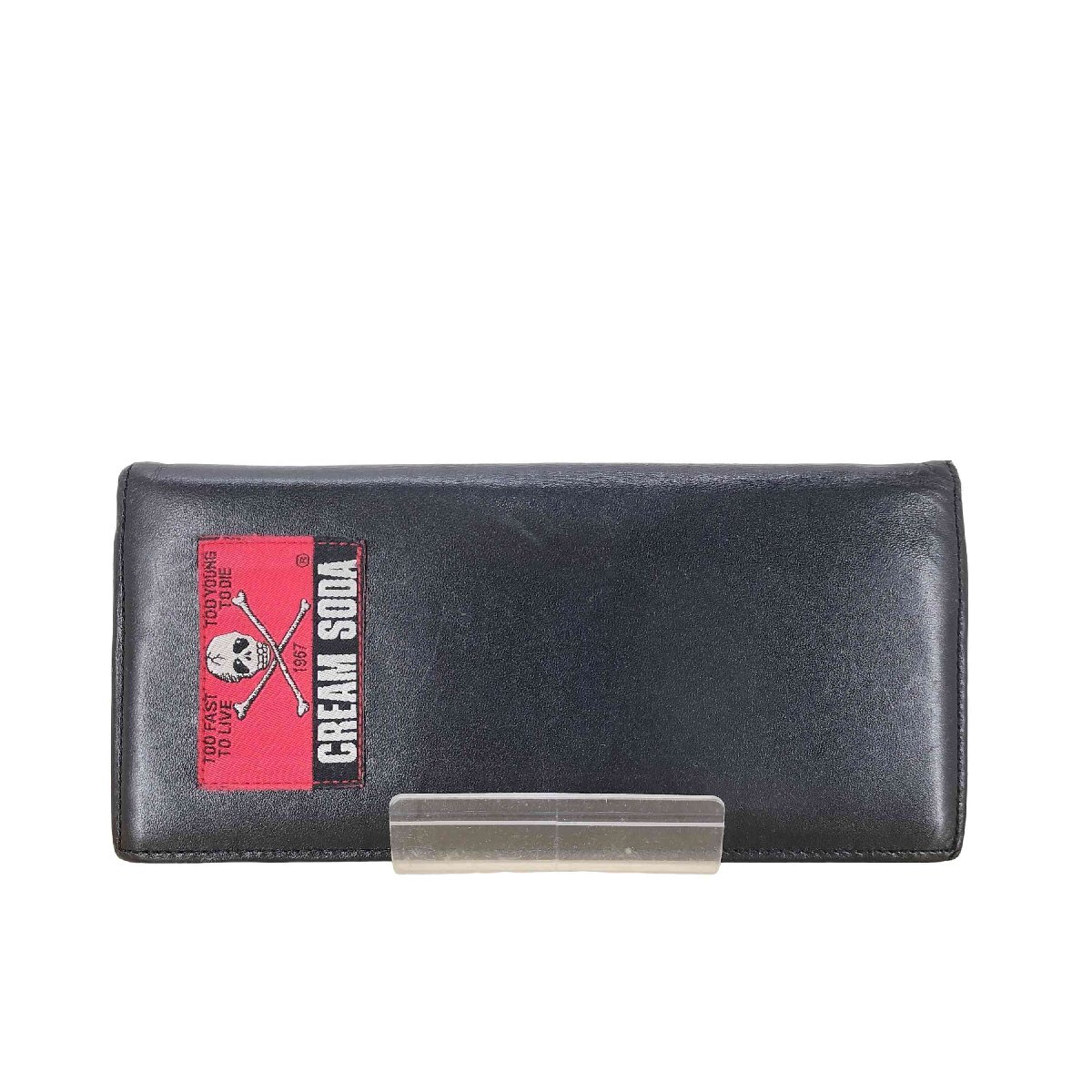 CREAM SODA(クリームソーダ) ロゴパッチ 長財布 メンズ 表記無 中古 古着 0622拍卖