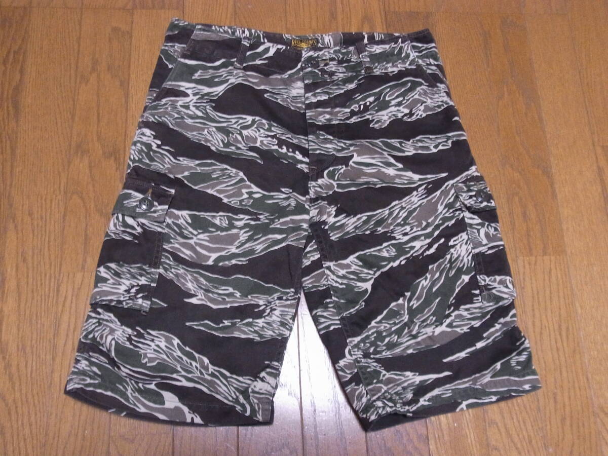 257-84/THE REAL McCOY'S/リアルマッコイズ/タイガーカモ/タイガーストライプ/カーゴショートパンツ/カーゴショーツ/M拍卖