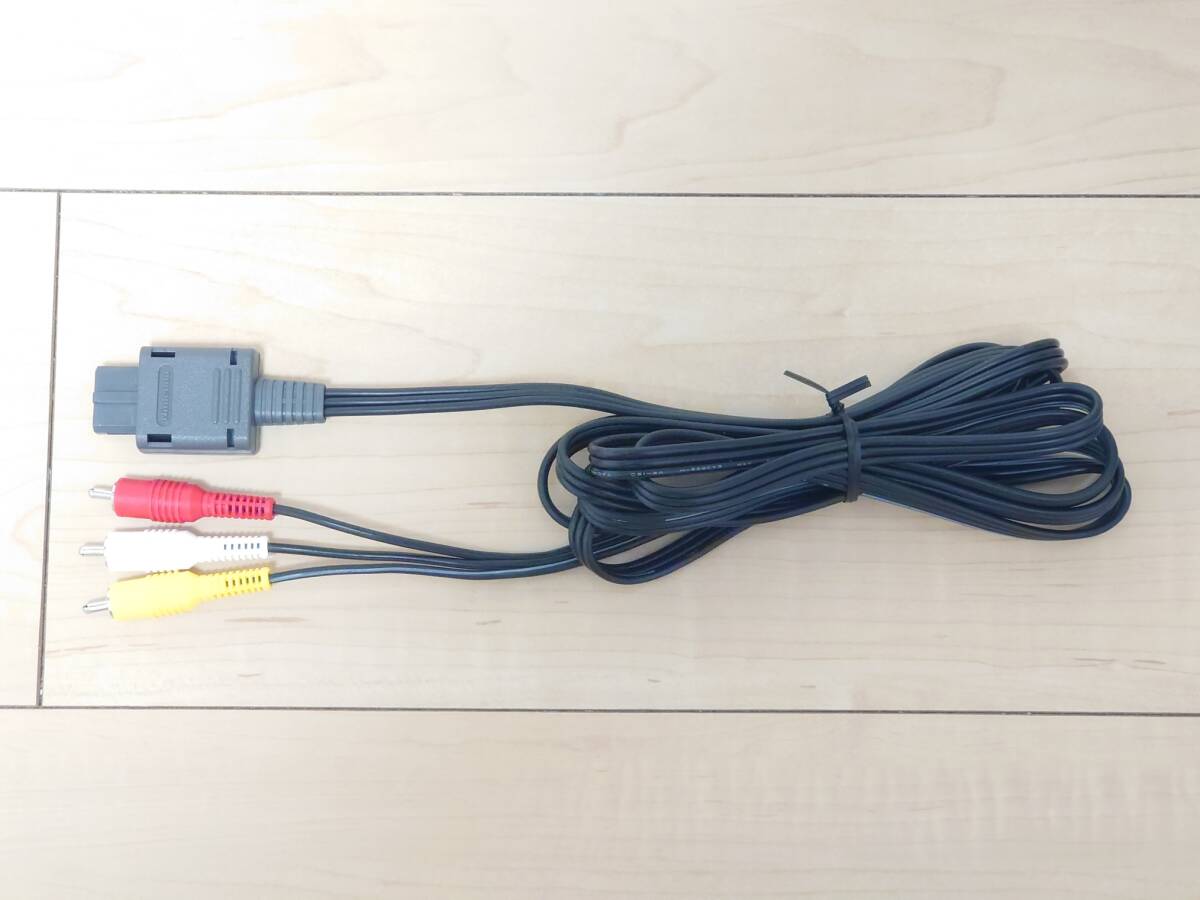 【美品】スーパーファミコン/ニンテンドー64/ゲームキューブ用 任天堂純正 ステレオAVケーブル 動作確認済拍卖
