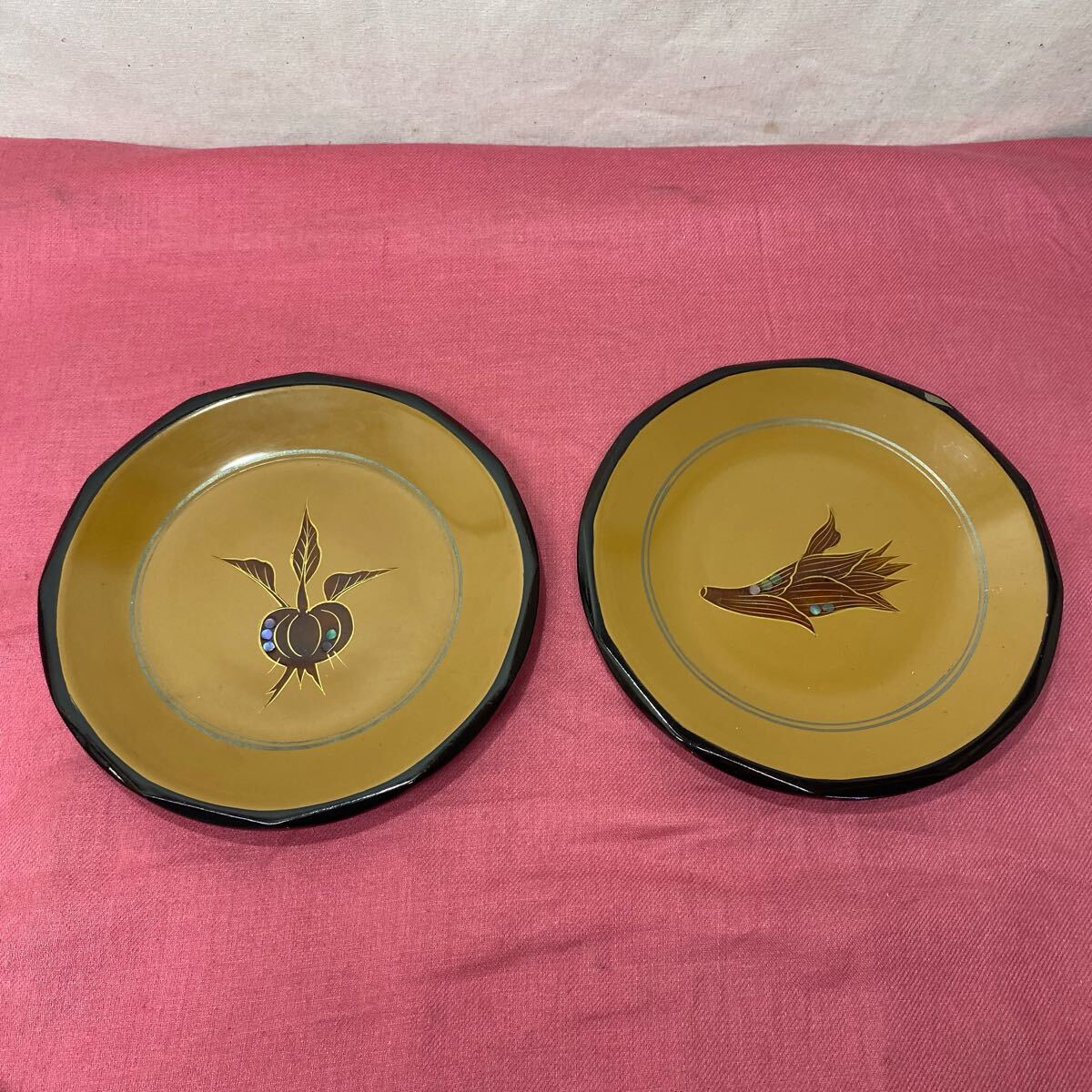 和食器 菓子皿 お皿 皿 2枚セット とーわひ071014拍卖