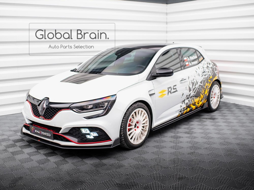 メガーヌ ルノー スポール サイド スカート カバー スポイラー レーシング/サイド スプリッタ― エプロン ディフューザー拍卖