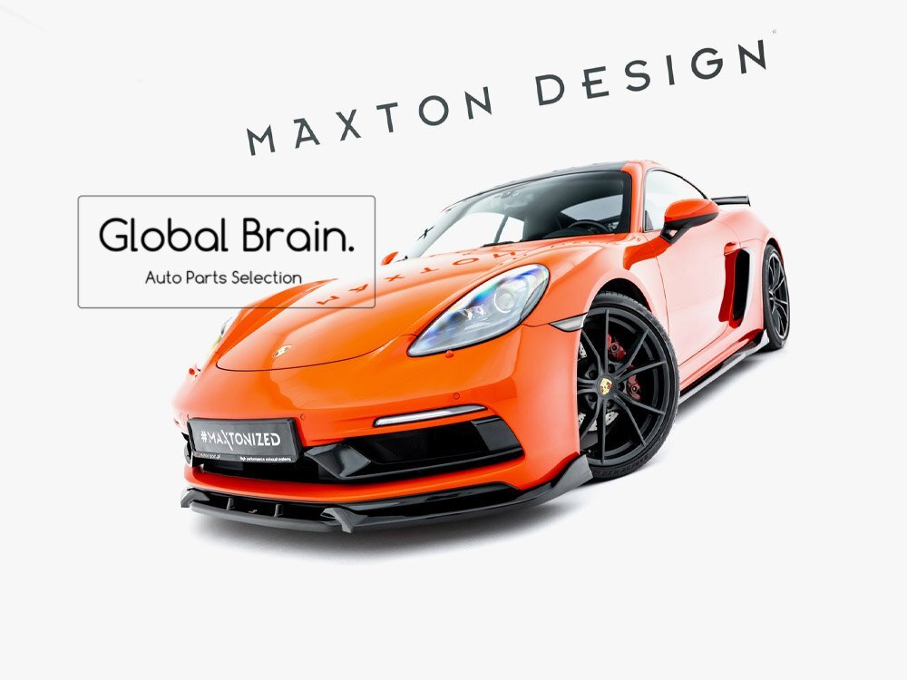 ポルシェ 718 982 GTS フロント リップ スポイラー V3/ フロント スプリッタ― バンパー アンダー ディフューザー フラップ拍卖
