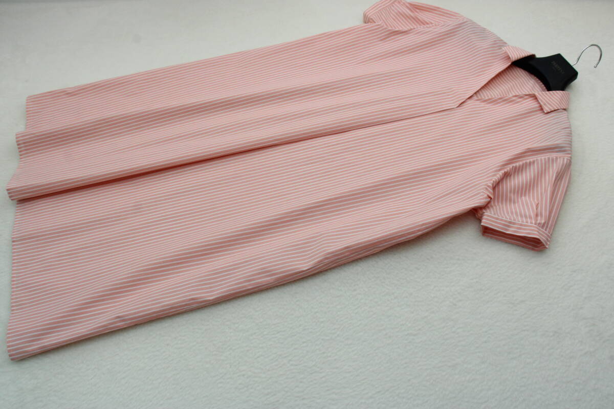 2732 新品 ストライプスキッパーシャツワンピース拍卖