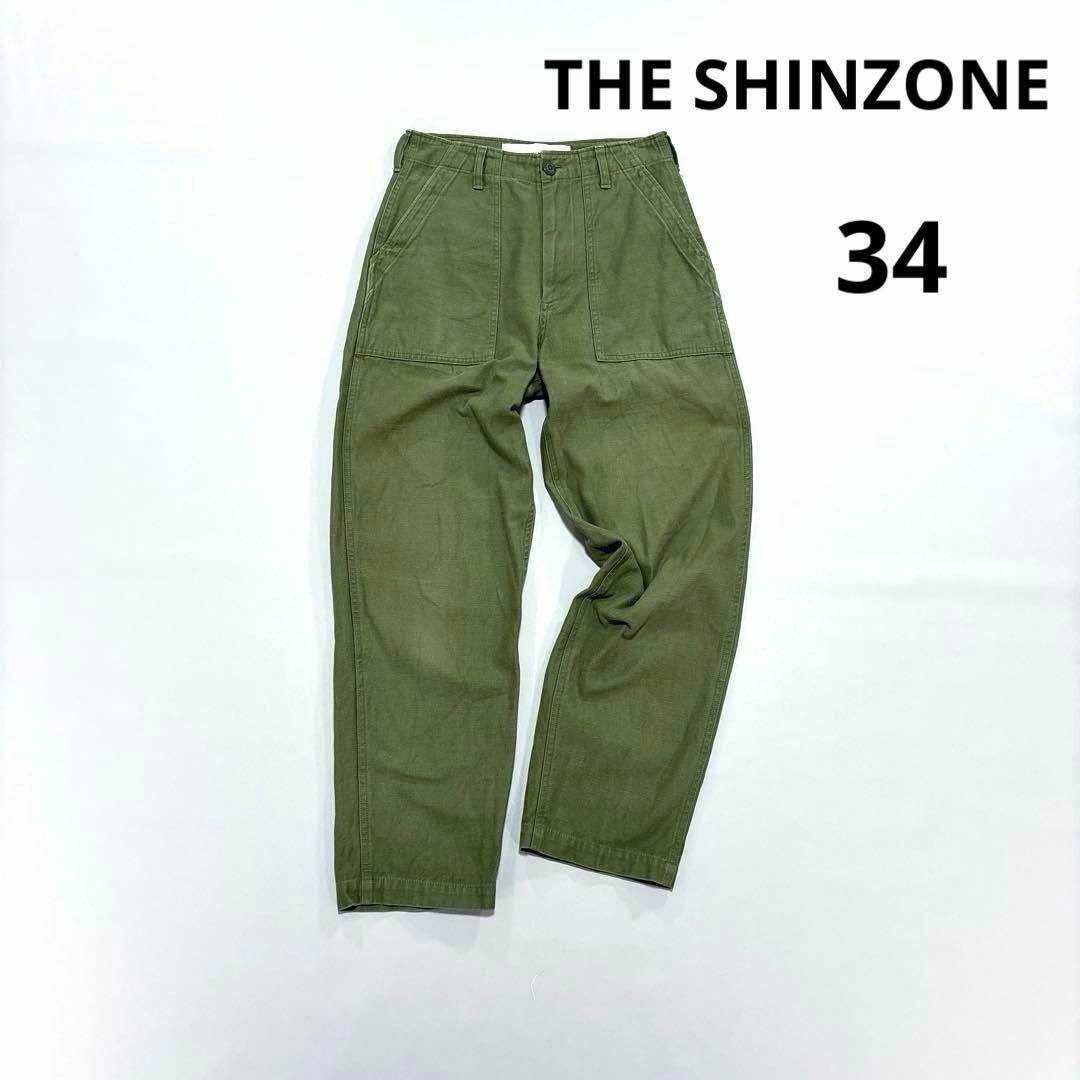 ザ・シンゾーン ベイカーパンツ 34 カーキ・オリーブ レディース拍卖