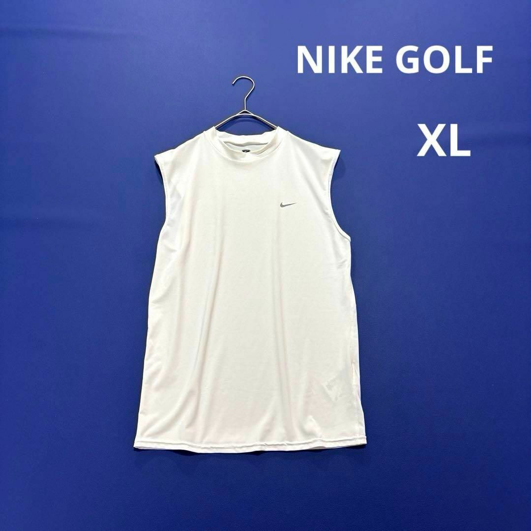 ナイキゴルフ ノースリーブ モックネックシャツ XL ホワイト レディース拍卖