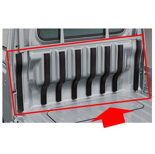 ◆新品 未使用 純正部品 ダイハツ ハイゼット トラック キャビンバックプロテクター ゴム 荷台 オプション パーツ DAIHATSU ドレスアップ◆拍卖