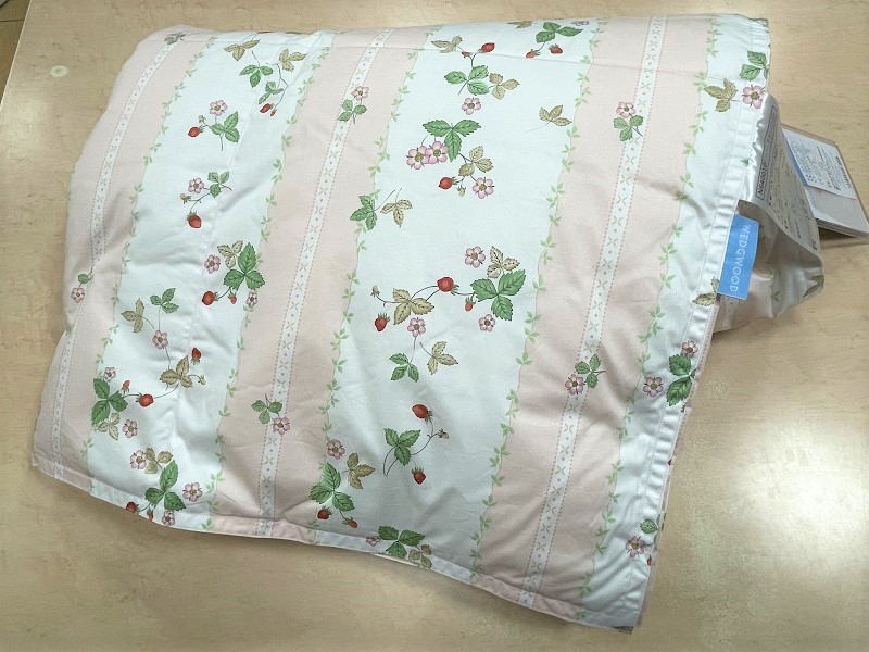 【ウォッシャブル】日本製 ウエッジウッド 羽毛肌掛けふとん ワイスト(ピンク)拍卖