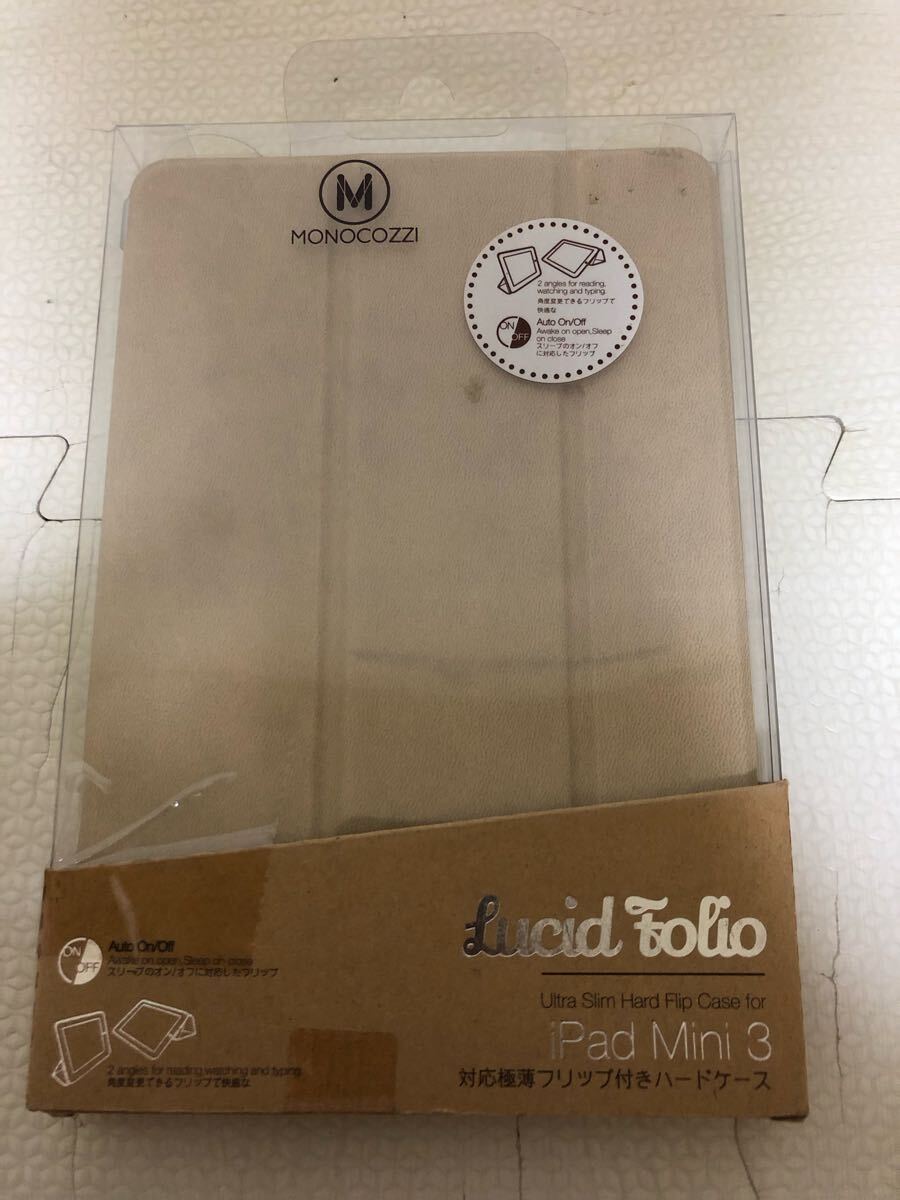 新品未使用品★ MONOCOZZI iPad MINI 3 ハード ケース 対応 極薄 フリップ付き アイパッド ミニ スマホ 携帯 カバー拍卖