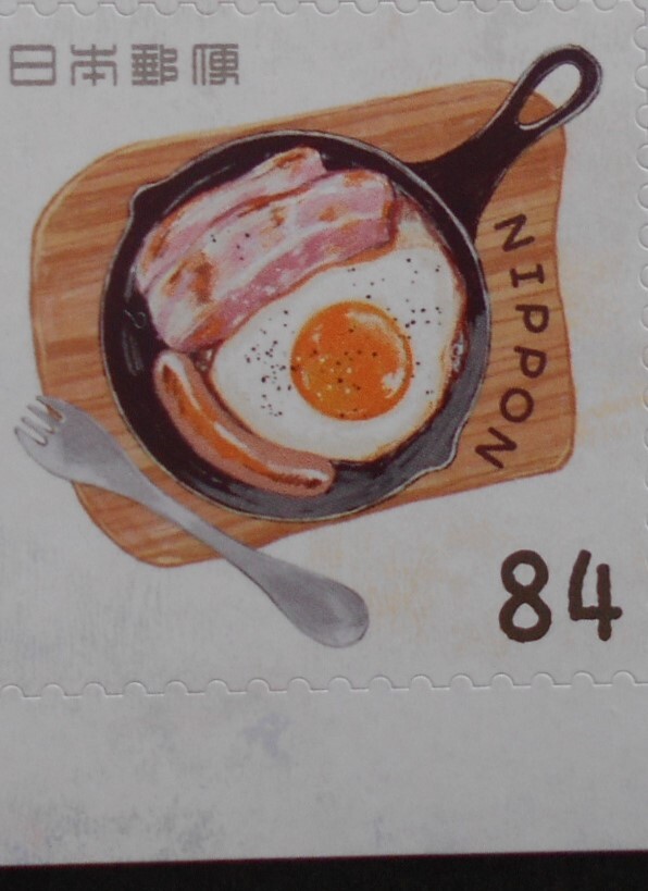 冬のグリーティング 目玉焼き 2023 未使用84円シール切手拍卖