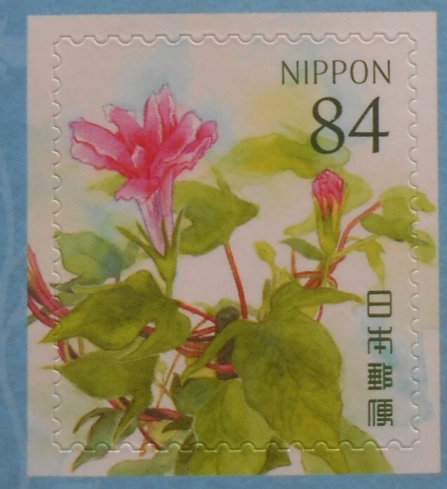 夏のグリーティング 朝顔 2024 未使用84円シール切手拍卖