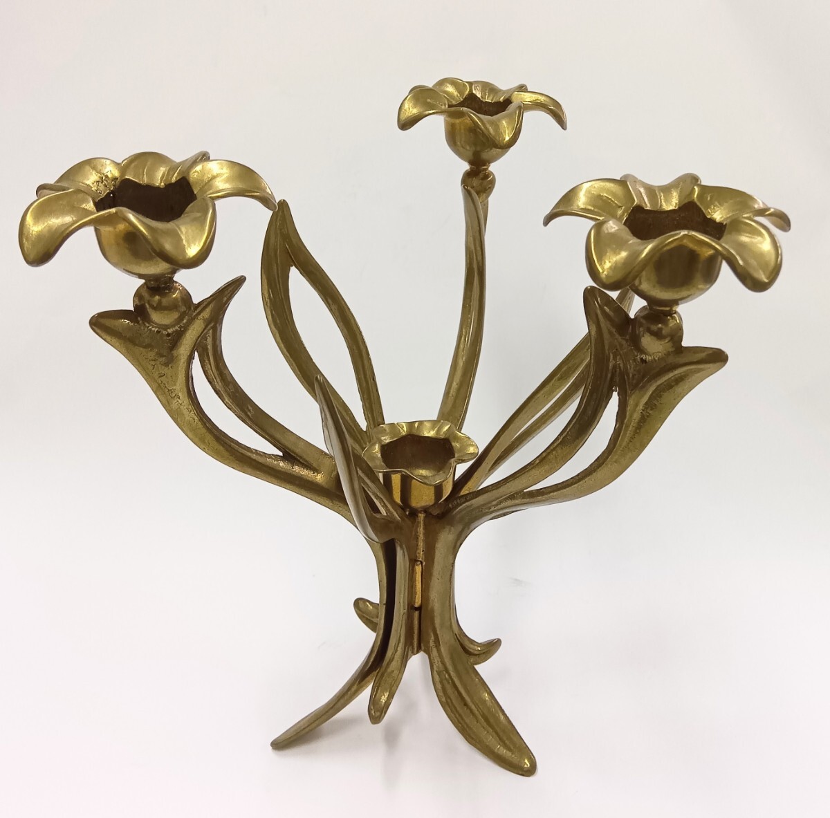 真鍮製キャンドルスタンド ヴィンテージ品 未使用品拍卖