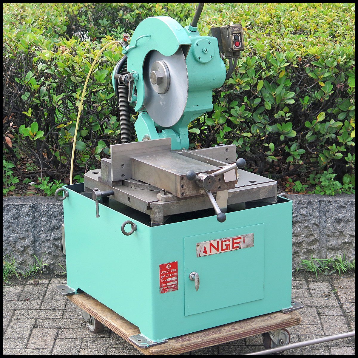 △マック メタルソー切断機 エンゼル-370 三相200V メタルソー/丸鋸切断機/鉄工/切断加工/切断機械/鉄工所/MAC/ANGEL拍卖