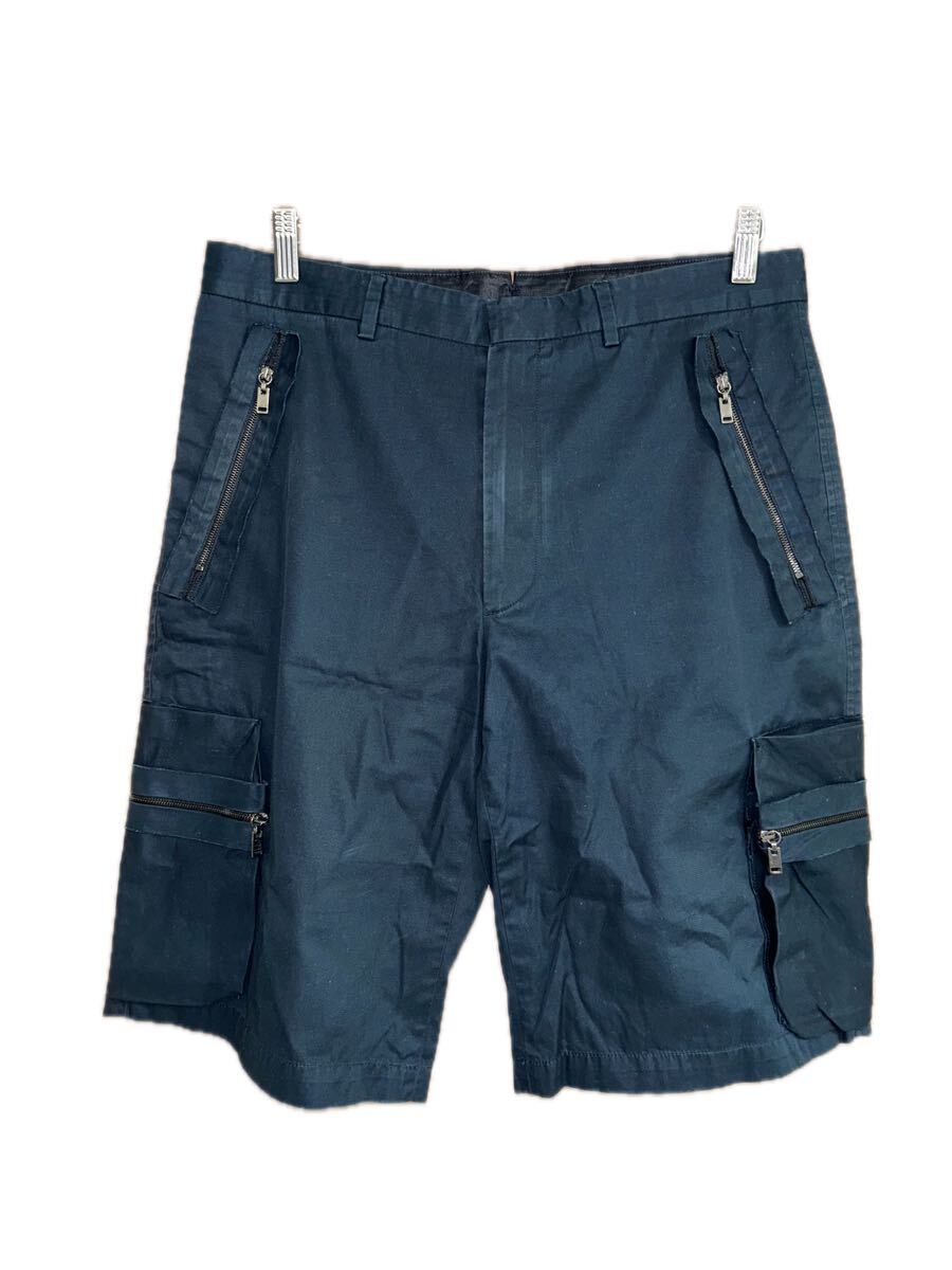 LANVIN ルカ期 コットンカーゴショーツ 48 ダークネイビー ランバン ショートパンツ ハーフ ルカオッセンドライバー ハーフ カーゴパンツ拍卖
