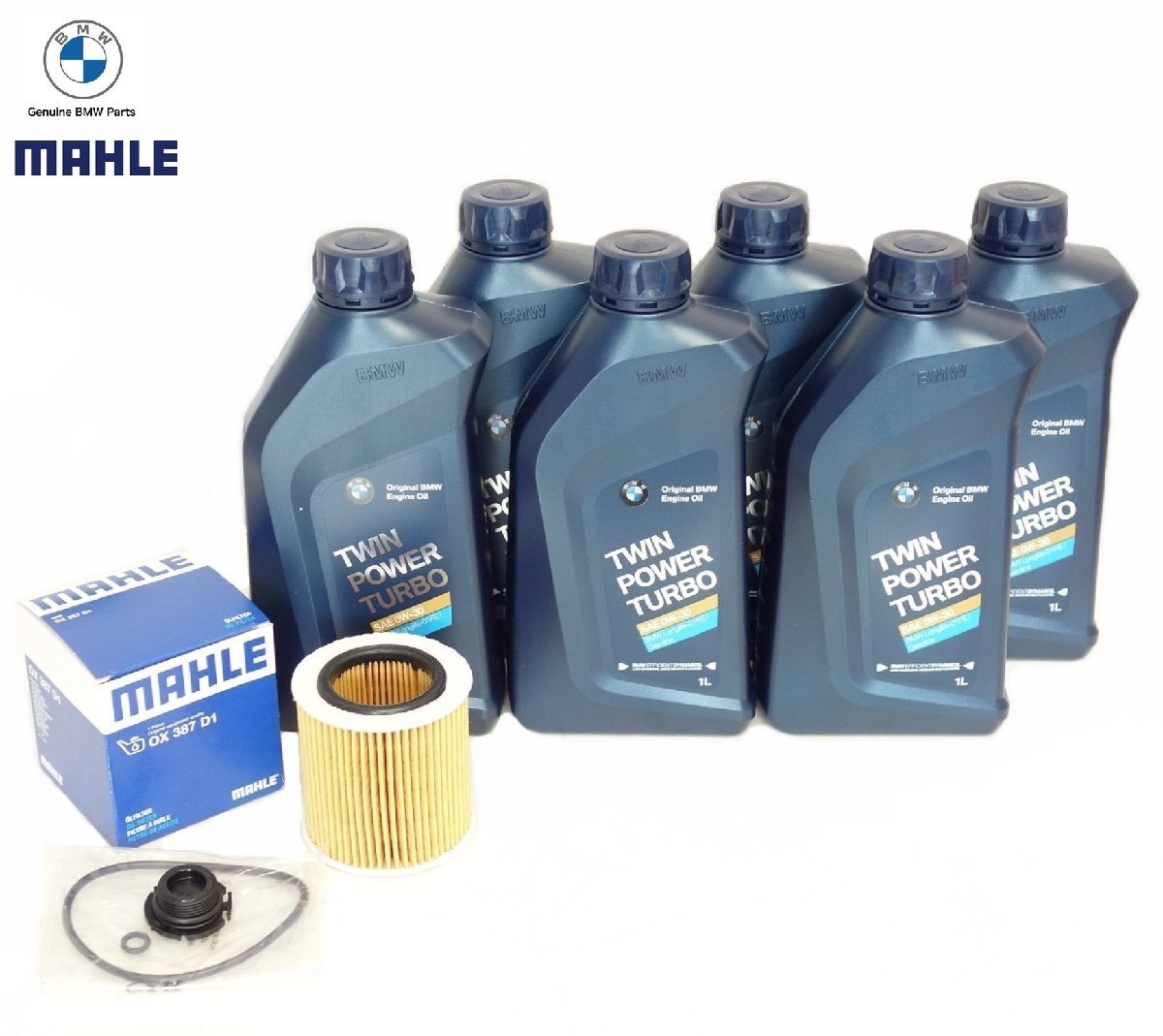 BMW F10 F11 520i 528i H5 N20エンジン オイルフィルター + 純正エンジンオイル6本セット 0W-30 LL01FE 11427953125拍卖