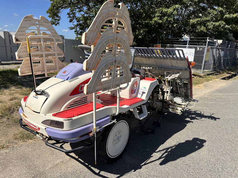 【兵庫県三木市】三菱/MITSUBISHI 乗用田植え機 LV5 5条植え ロータリー式 自動水平 施肥機 整地ロータ【引き取り限定】拍卖