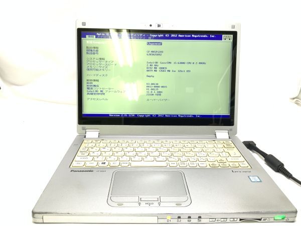 Panasonic Let’s note CF-MX5P12VS / Core i5 - 6300U @2.40Ghz / メモリ 8GB / SSDなし / パナソニック レッツ ノートパソコン【J800】拍卖