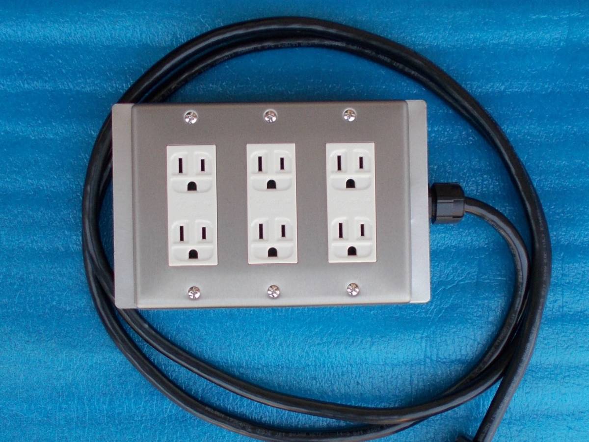 Belden非メッキ6口WN1512K 2P or 3Pプラグ電源タップ拍卖