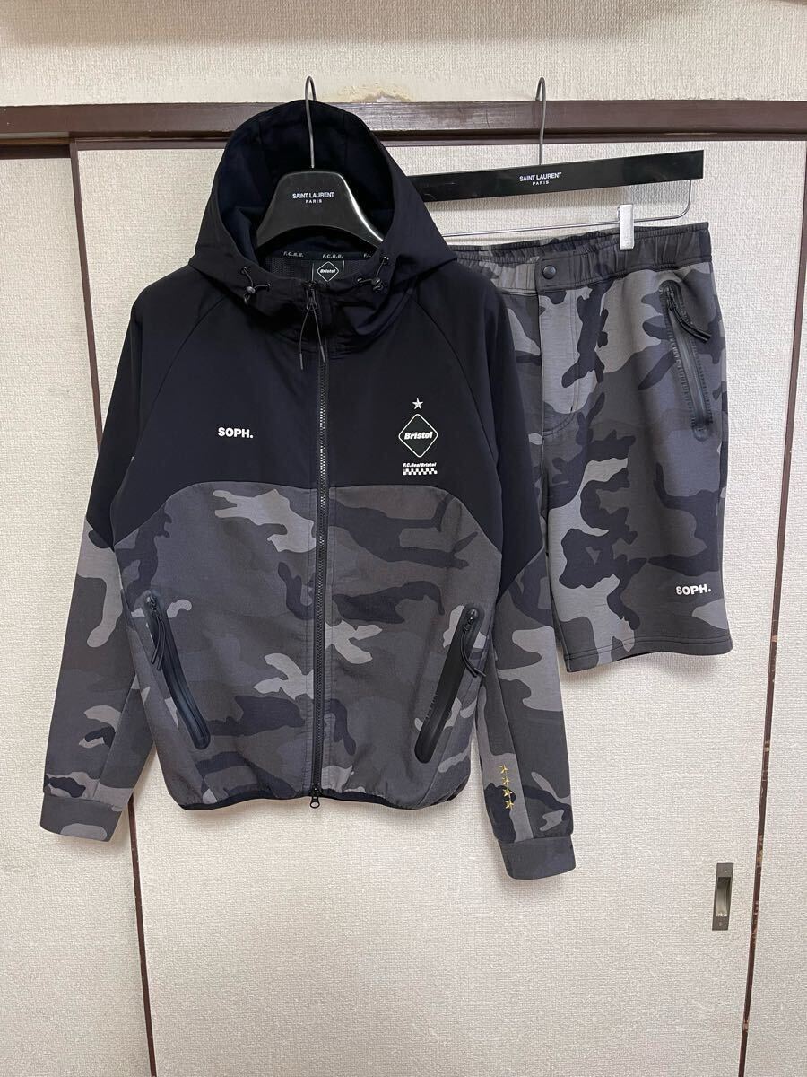 【セットアップ】 FCRB f.c real bristol エフシーレアルブリストル SOPHNET VENTILATION HOODIE SWEAT TRAINING SHORTS フーディー パンツ拍卖