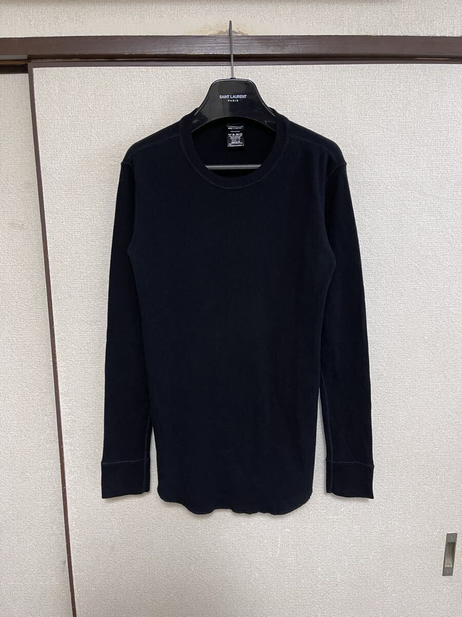 【良品】【レターパックプラス対応】 NUMBER NINE ナンバーナイン L/S TEE Tシャツ カットソー 長袖 BLACK ブラック 黒色 即決早い者勝ち拍卖