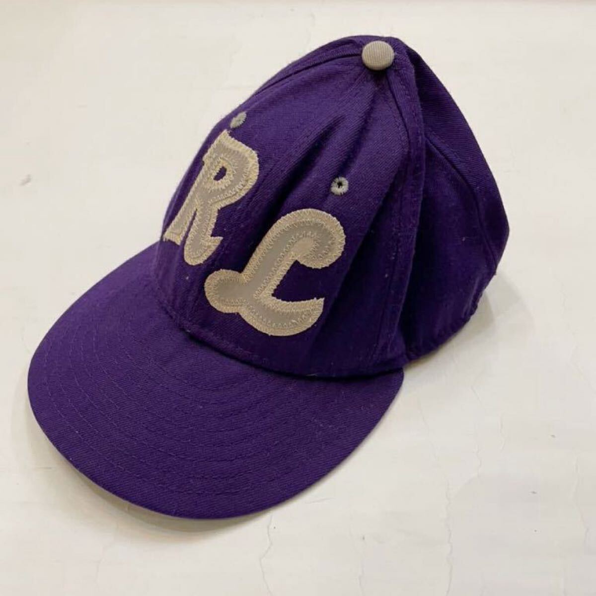 デロング DeLONG ベースボールキャップ USA製 キャップ パープル RL 6 7/8拍卖