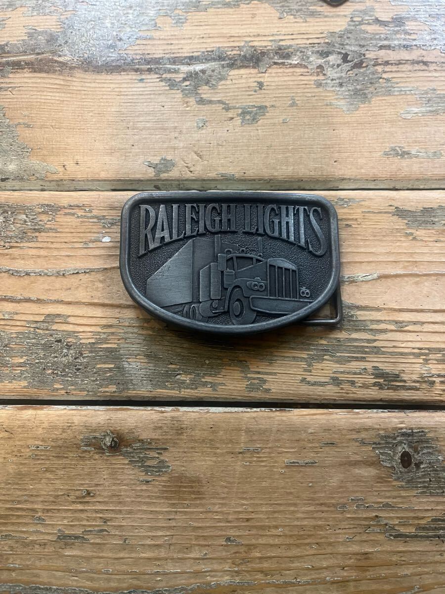 ビンテージ バックル buckle USA ベルト RALEIGH LIGHTS拍卖