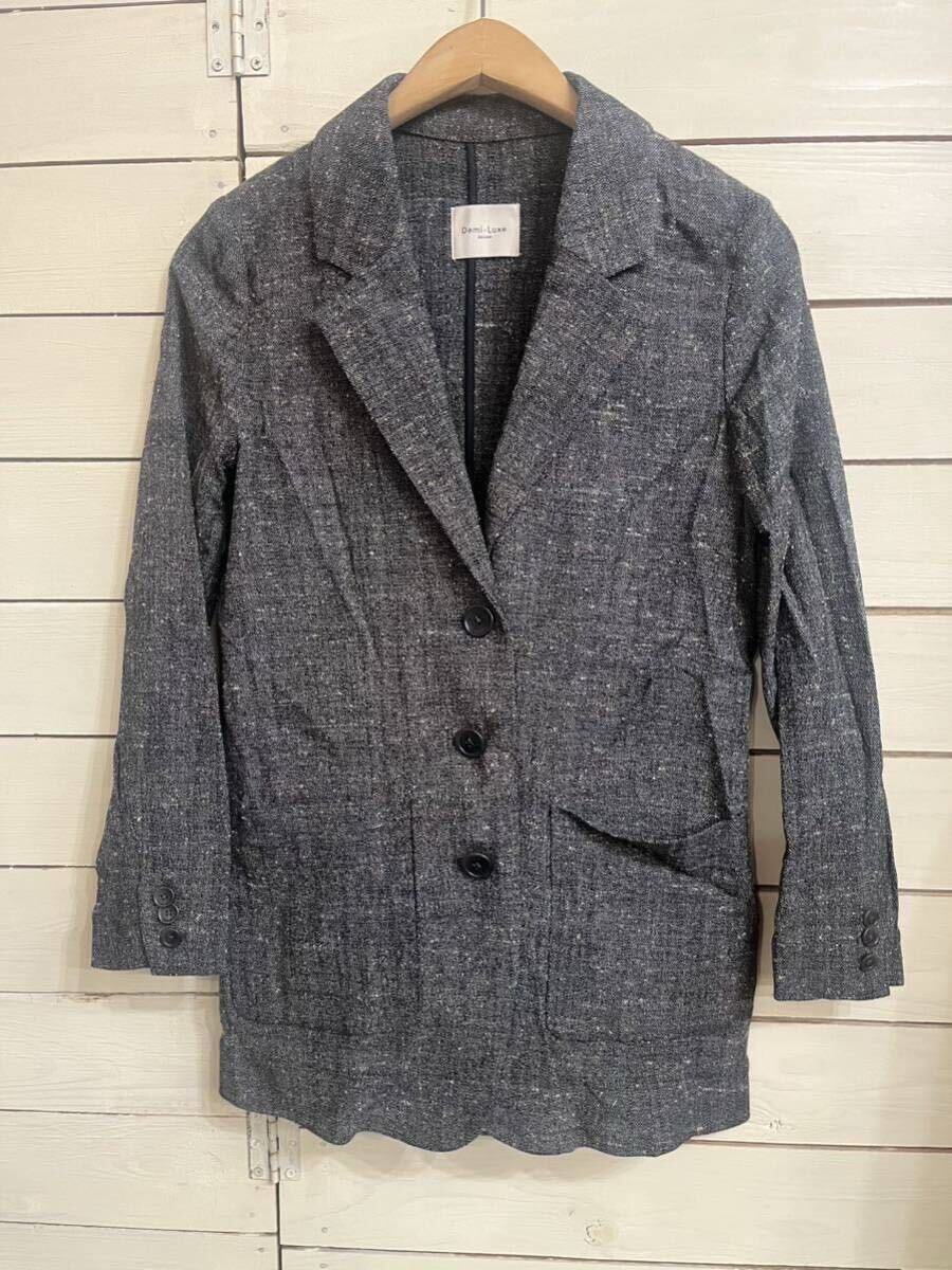 Demi-Luxe BEAMS デミルクスビームス レーヨン ジャケット 3つボタン拍卖