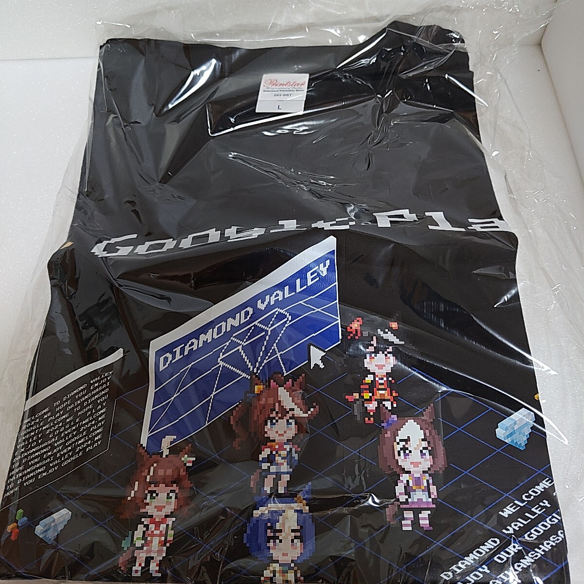 Google play Tシャツ ティーシャツ グーグルプレイ ウマ娘 Lサイズ 未使用品拍卖