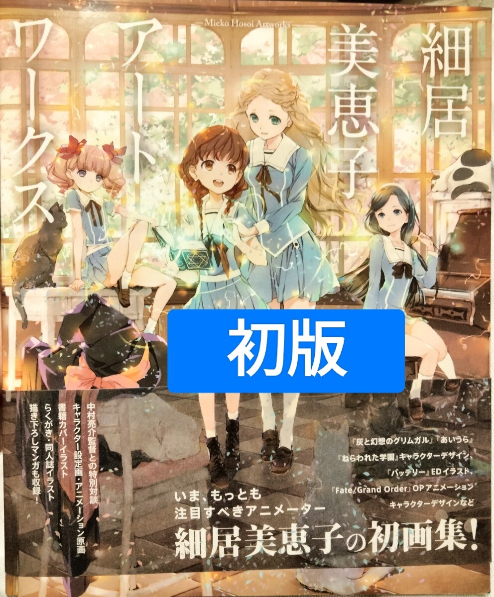 初版 細居美恵子 アートワークス 画集 イラスト集 FGO バッテリー グリムガル あいうら 銀の匙拍卖